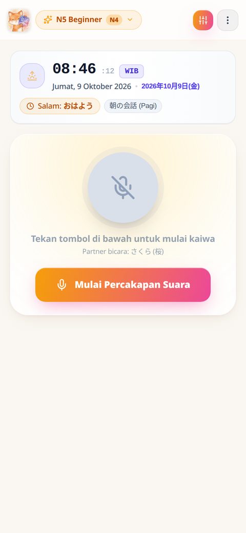 Ngobrol voice real-time
